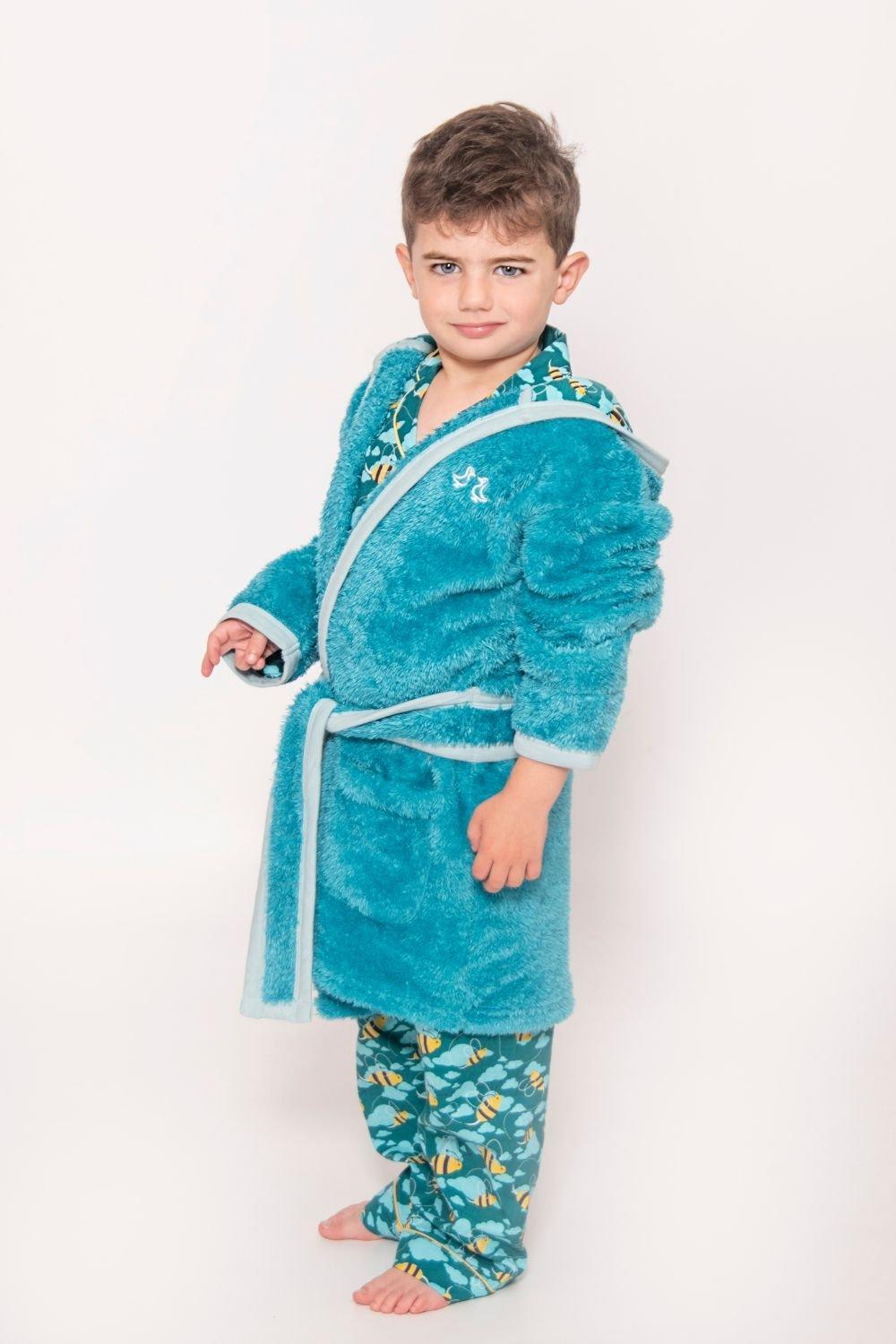 Busy Bees Fleece Dressing Gown