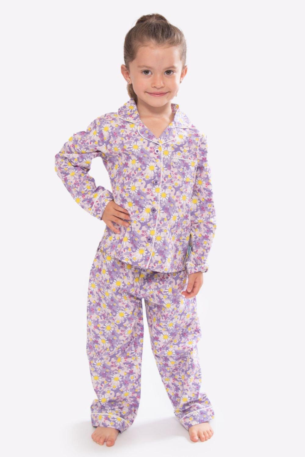 Dizzy Daisy Print Button Pyjamas