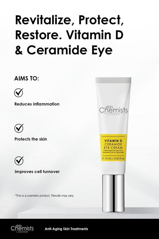 skinChemists professional Vitamin D Ceramide Eye Cream 15ml 4