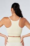 Twill Active Recycled Colour Block Body Fit Seamless Sports Bra - Stone thumbnail 2