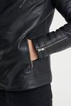 Barneys Originals Ribbed Leather Jacket thumbnail 4