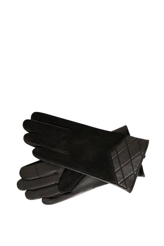 Barneys Originals Suede & Leather Contrast Gloves 1