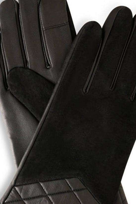 Barneys Originals Suede & Leather Contrast Gloves 2