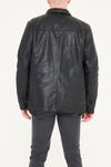 Barneys Originals Two Way Zip Leather Reefer thumbnail 3