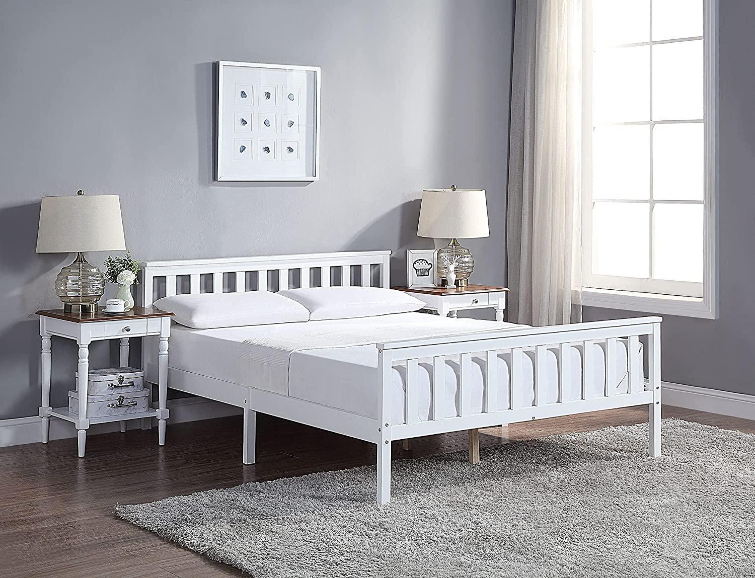 Solid Wooden Bed Frame For Adults & Kids