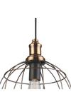 CGC Lighting 'Edward' Brass Round Wire Ceiling Pendant Light Fitting thumbnail 3