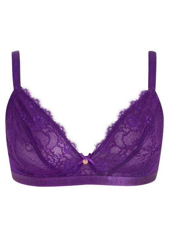 Oola Lingerie Lace and Logo Non Wired Soft Bra 5