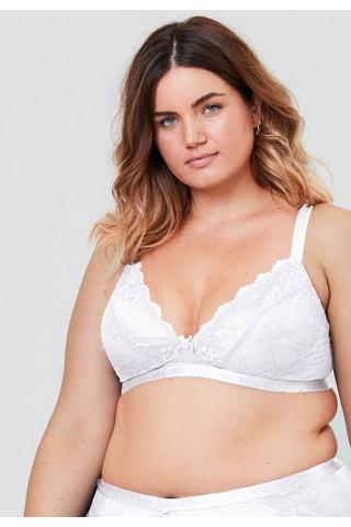 Ann Summers Sexy Lace New Push Up Padded Plunge Bra White Sizes 30A~44G