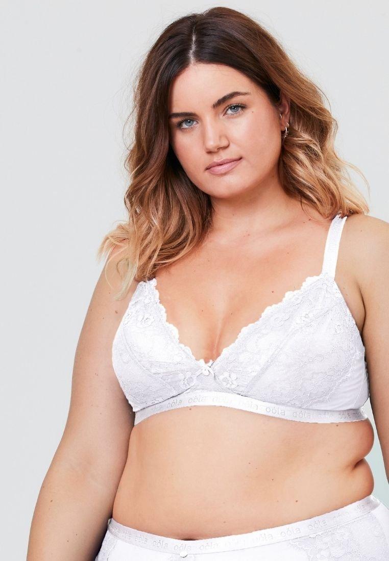 Lace and Logo Non Wired Soft Bra