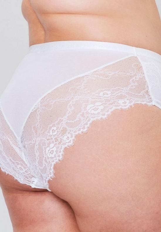 Oola Lingerie Lace and Logo High Waist Knicker 2