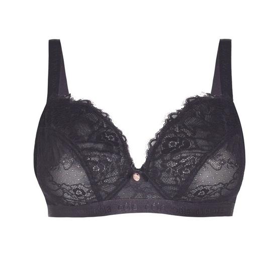 Oola Lingerie Lace & Logo Non Wired Soft Bra 1