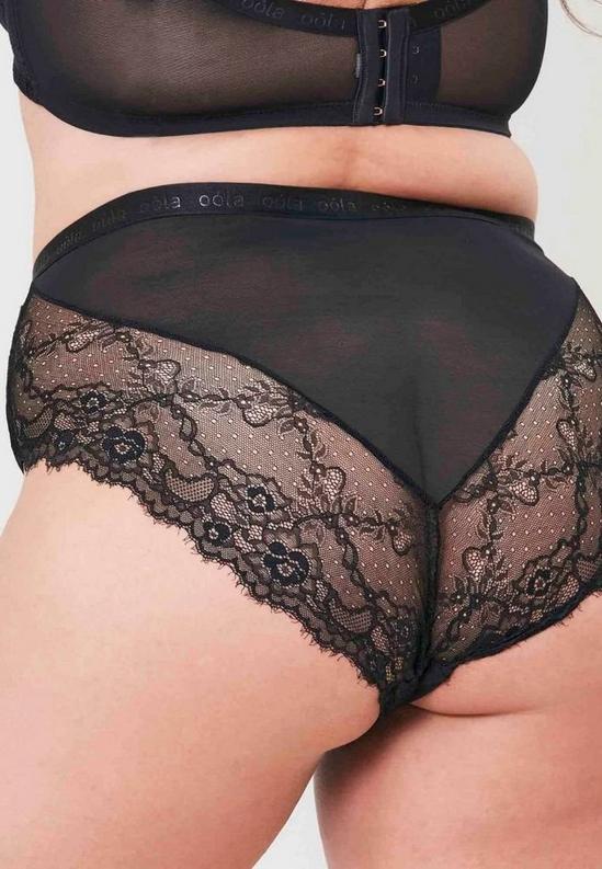 Oola Lingerie Lace and Logo High Waist Knicker 2