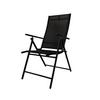 Samuel Alexander Multi Position High Back Reclining Garden / Outdoor Folding Chair in Black thumbnail 6
