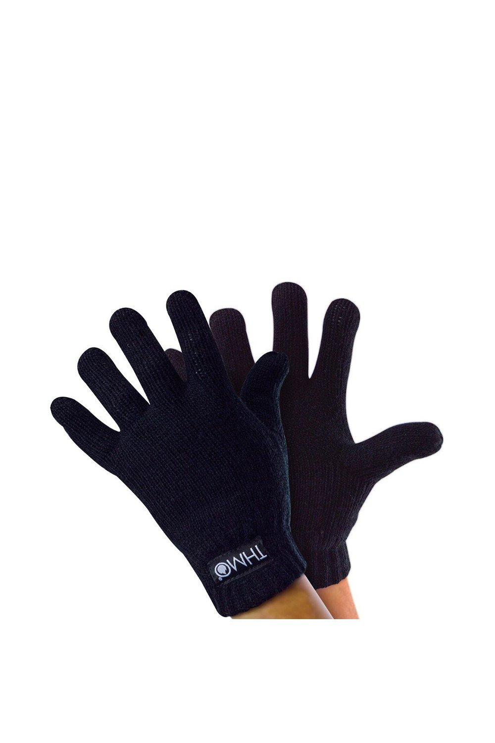 Knitted Thermal Full Finger Thinsulate Gloves for Winter