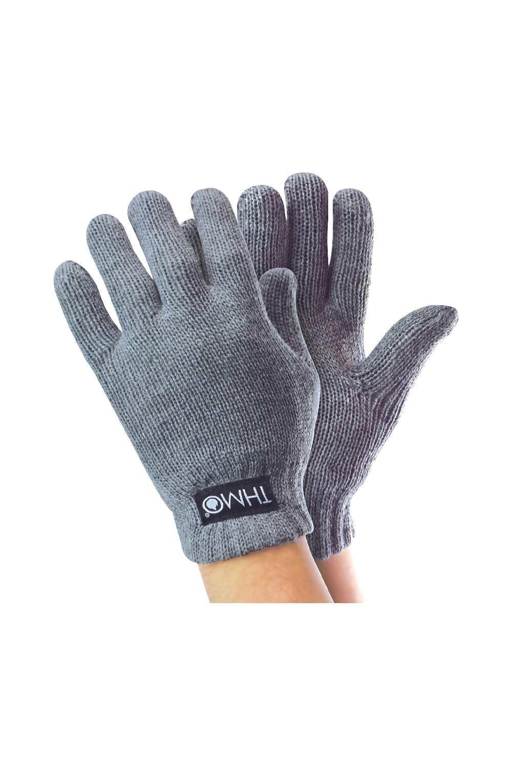 Knitted Thermal Full Finger Thinsulate Gloves for Winter
