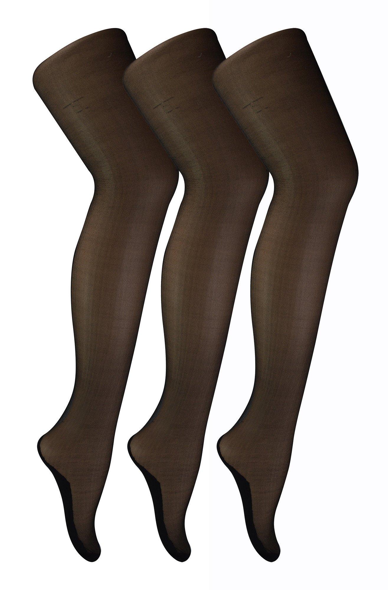 3 Pair 40 Denier Seamed Ultra Sheen Tights with Line Up the Back
