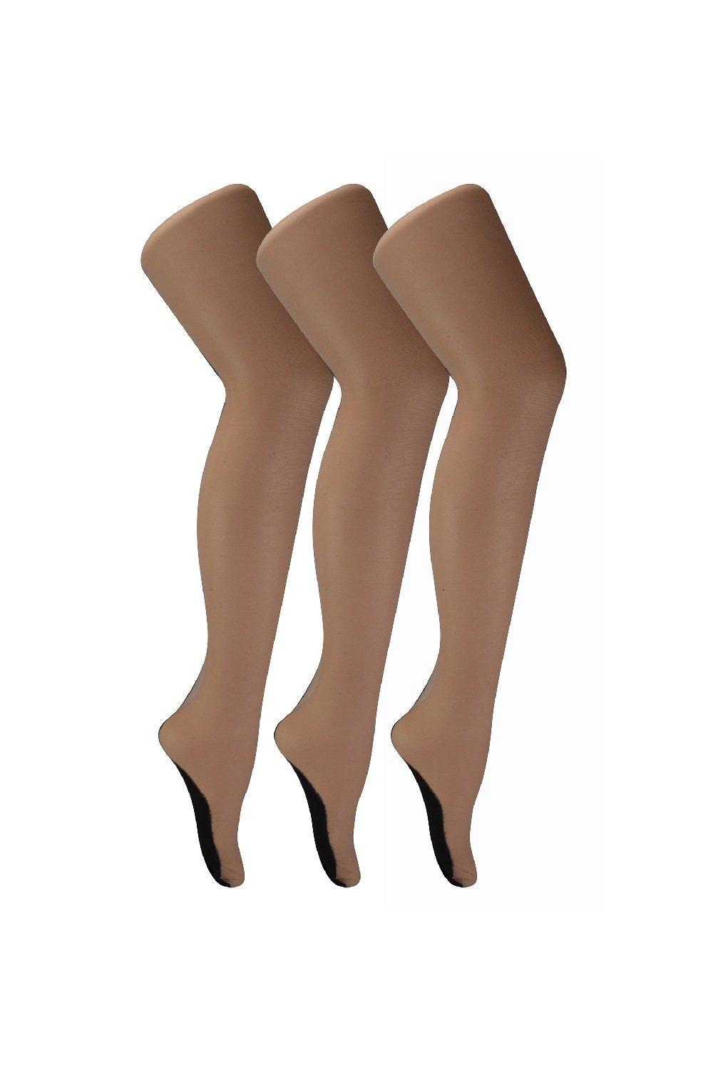 3 Pair 40 Denier Seamed Ultra Sheen Tights with Line Up the Back