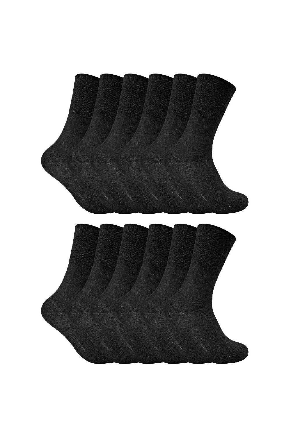 12 Pack Diabetic Soft Top Thermal Socks for Poor Circulation