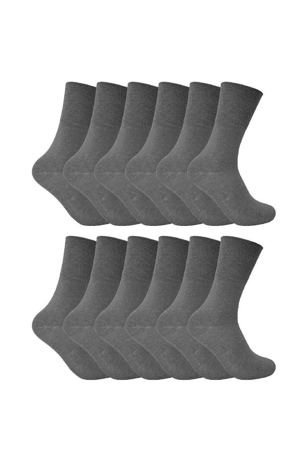 12 Pack Diabetic Soft Top Thermal Socks for Poor Circulation