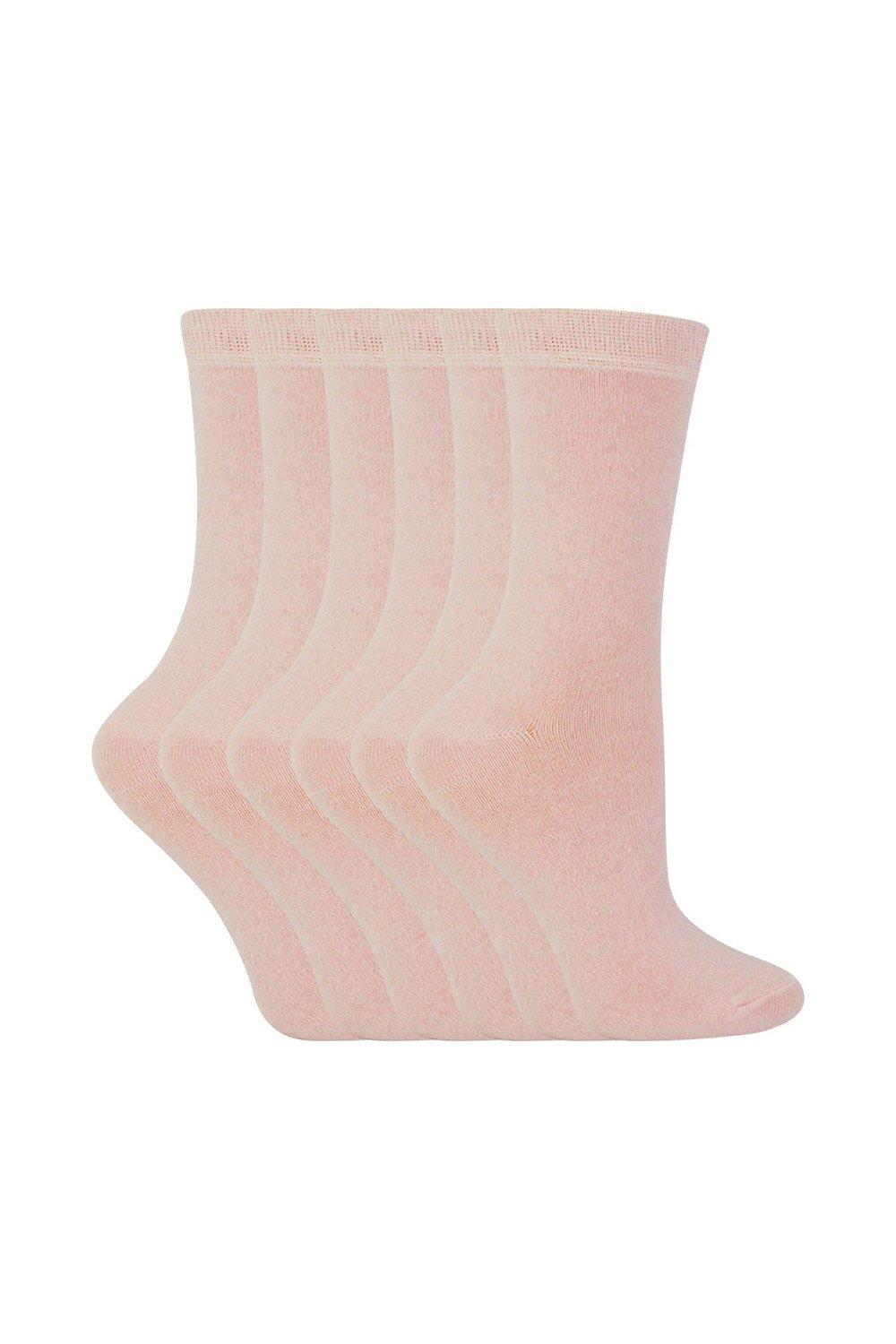 6 Pairs Solid Colour Casual Cotton Dress Socks