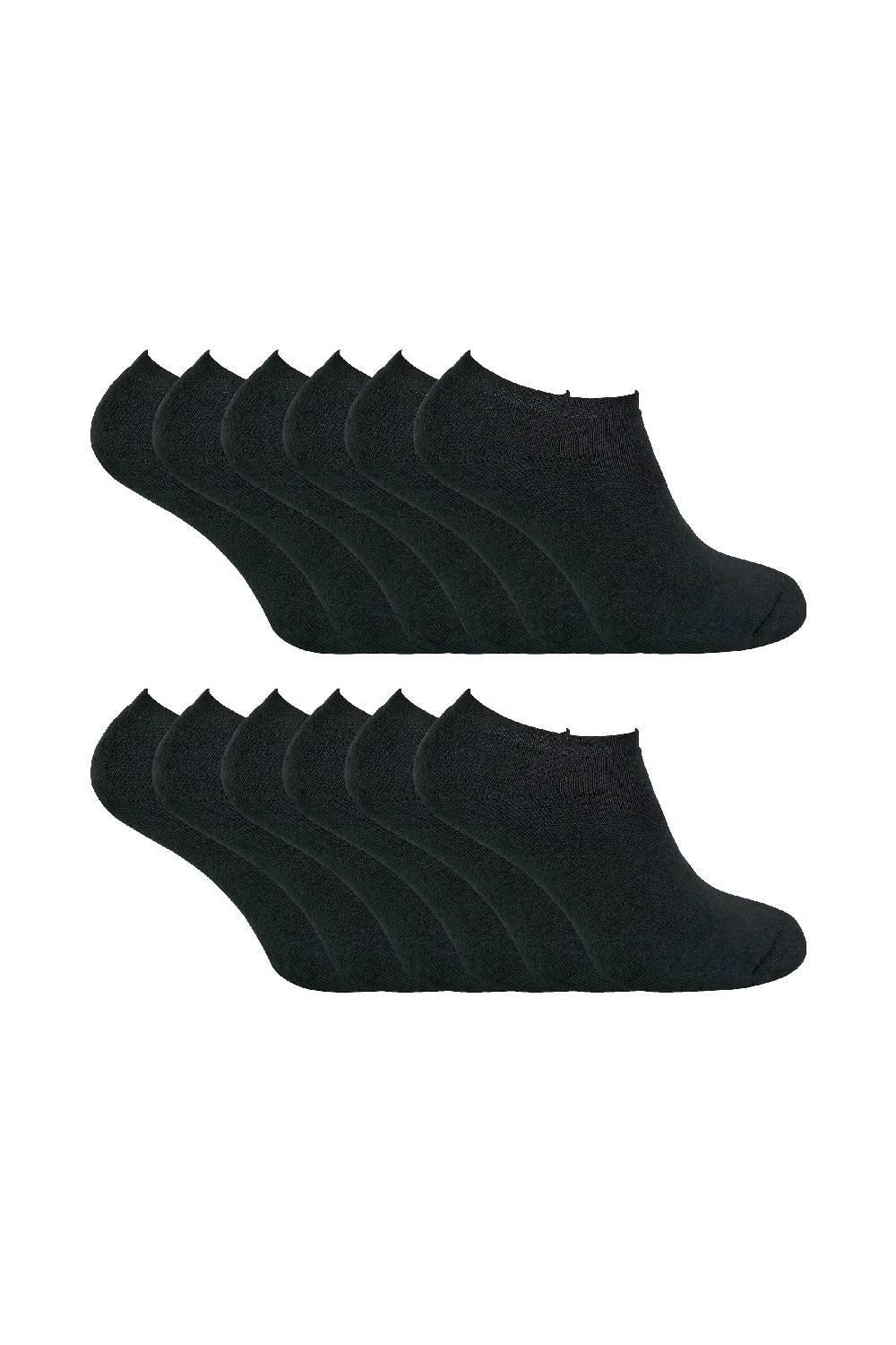 12 Pair Multipack Thermal Low Cut Trainer Winter Socks