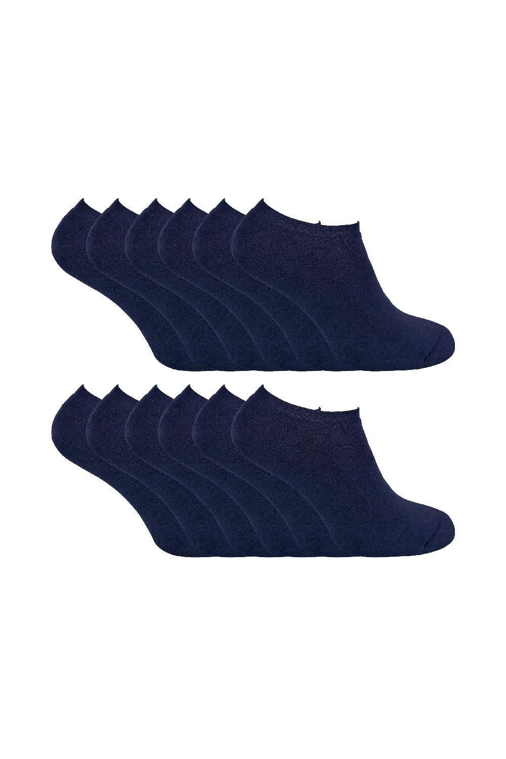 12 Pair Multipack Thermal Low Cut Trainer Winter Socks