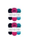 Sock Snob 6 Pairs Invisible Yoga Socks with Straps | Non Slip Cotton Socks thumbnail 2