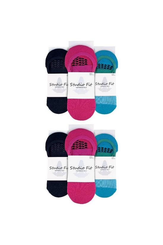 Sock Snob 6 Pairs Invisible Yoga Socks with Straps | Non Slip Cotton Socks 2