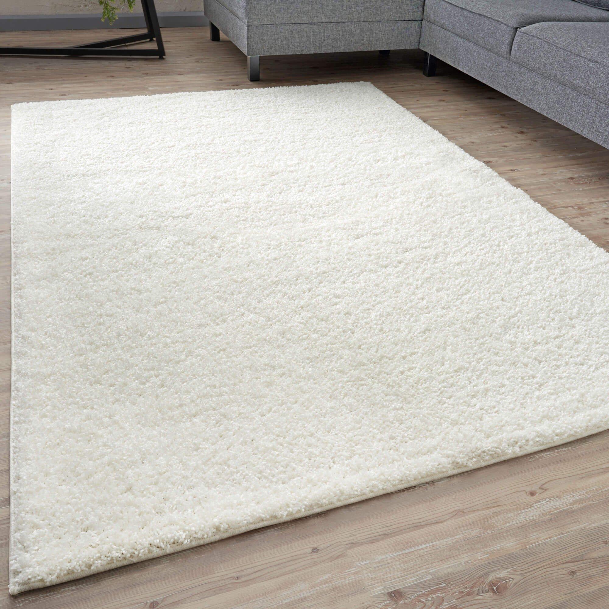 Myshaggy Collection Rugs Solid Design in White