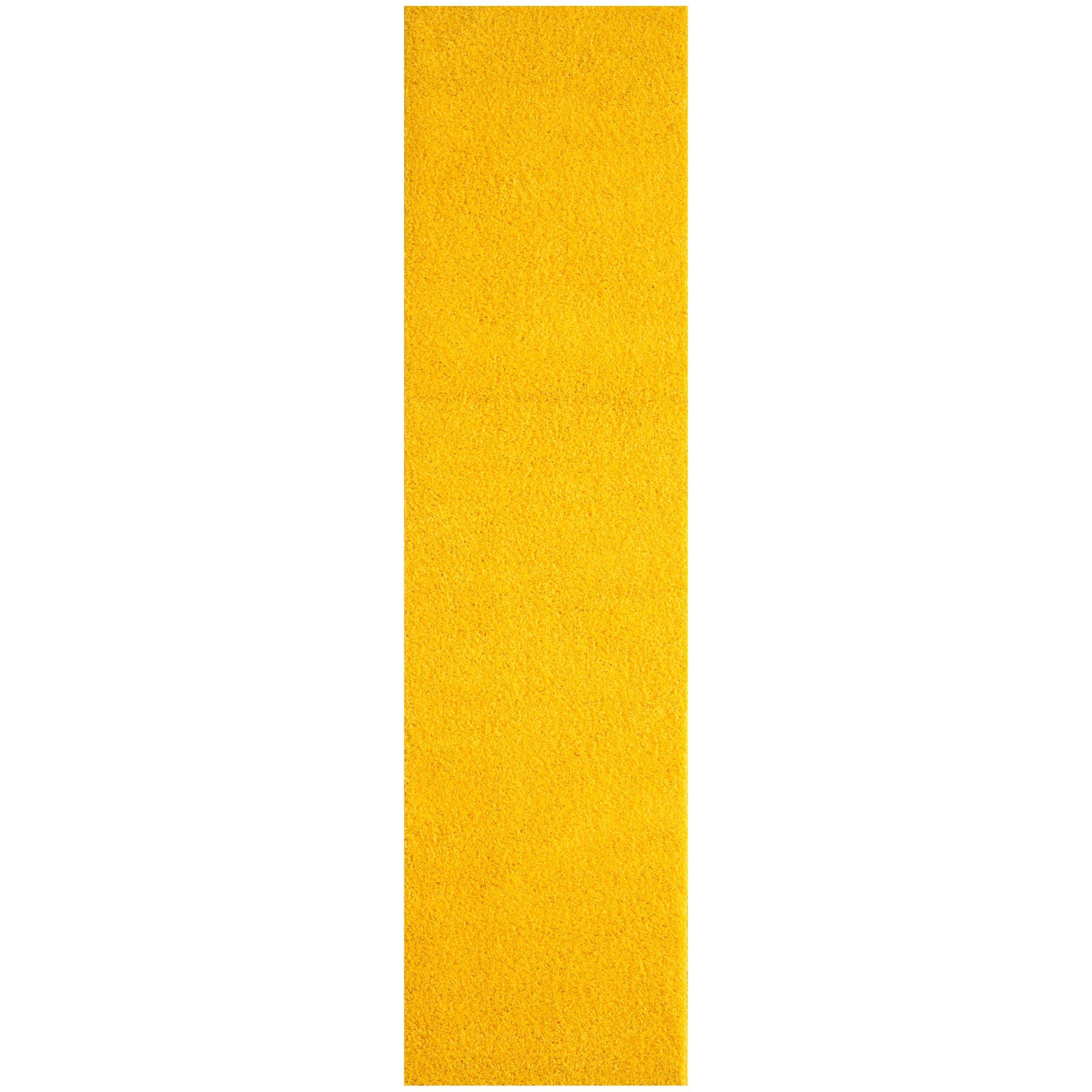 Myshaggy Collection Rugs Solid Design in Yellow