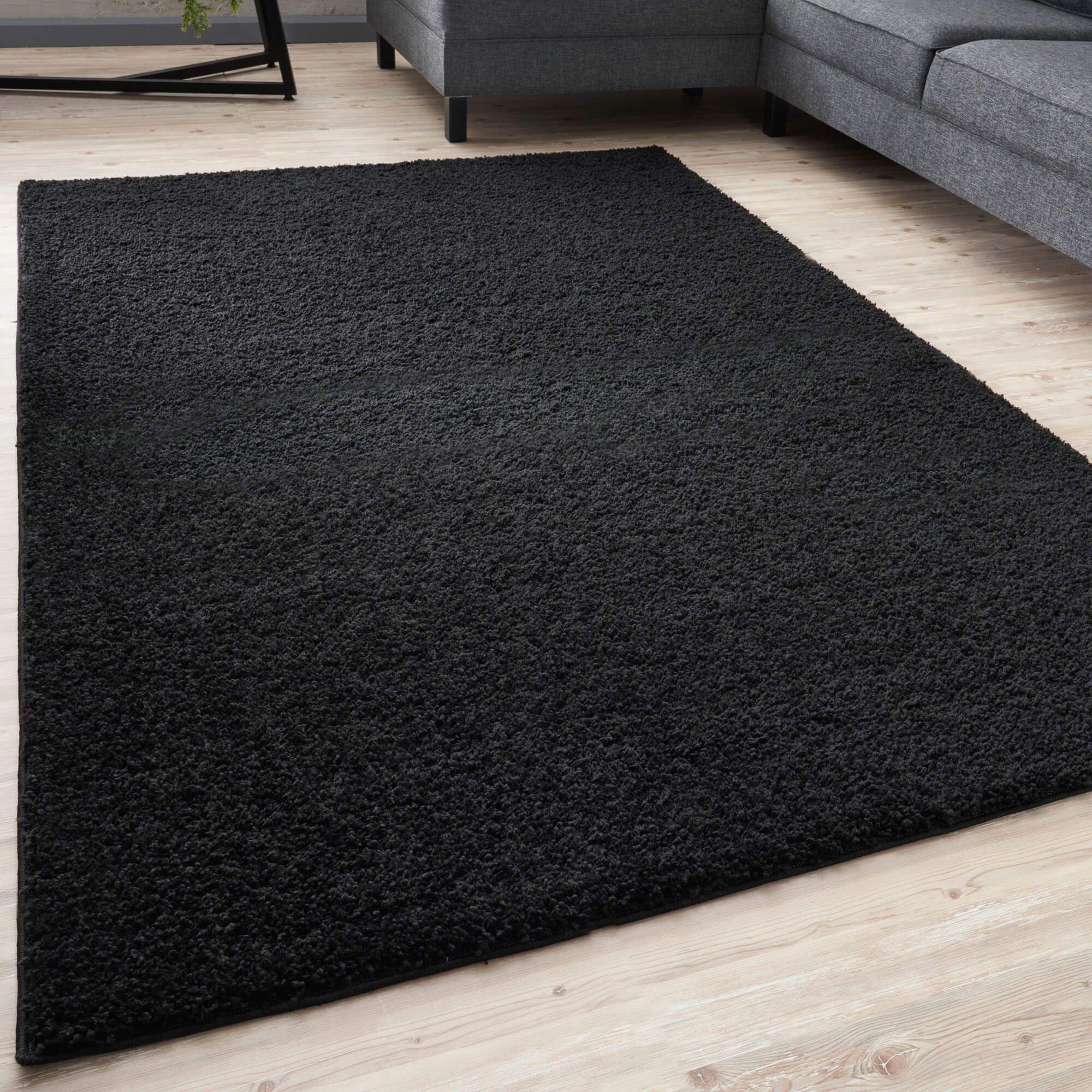 Myshaggy Collection Rugs Solid Design in Black