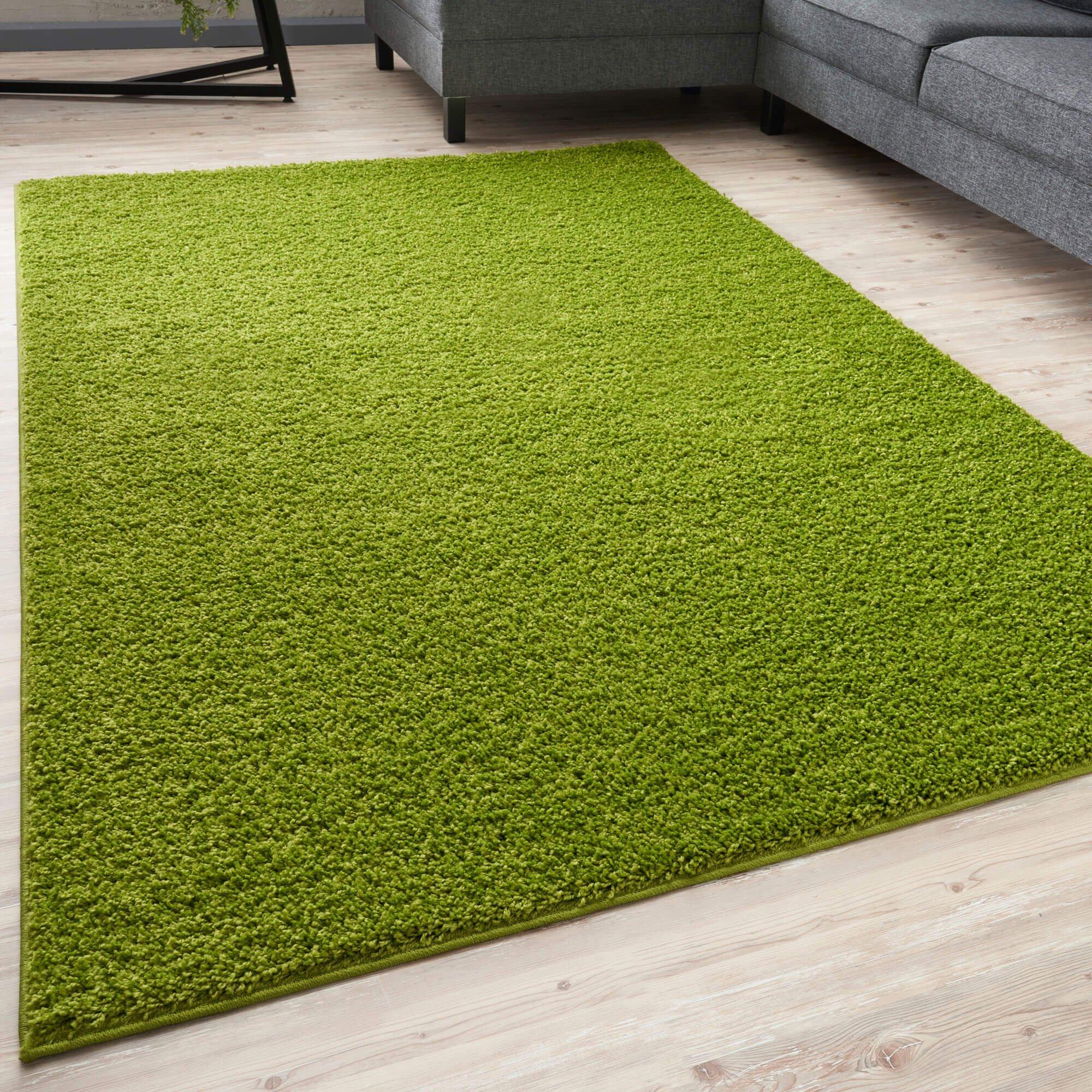 Myshaggy Collection Rugs Solid Design in Green