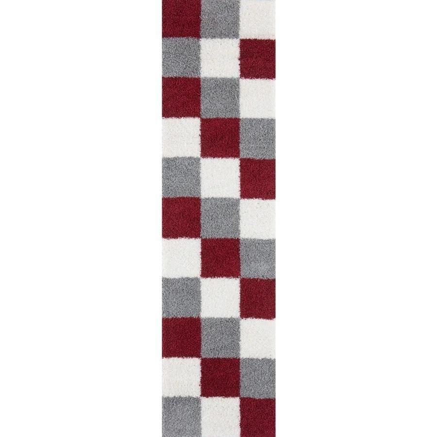 Myshaggy Collection Rugs Geometric Design - 381 Red