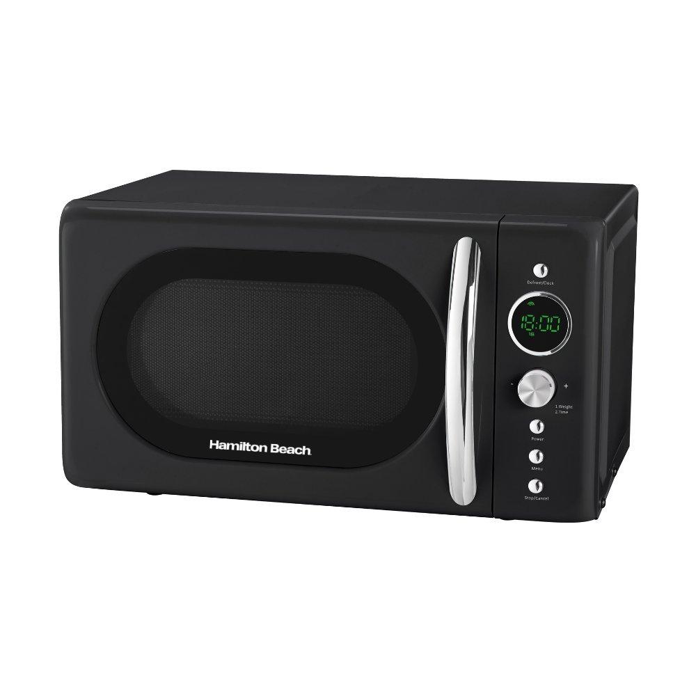 20L Retro Black Microwave