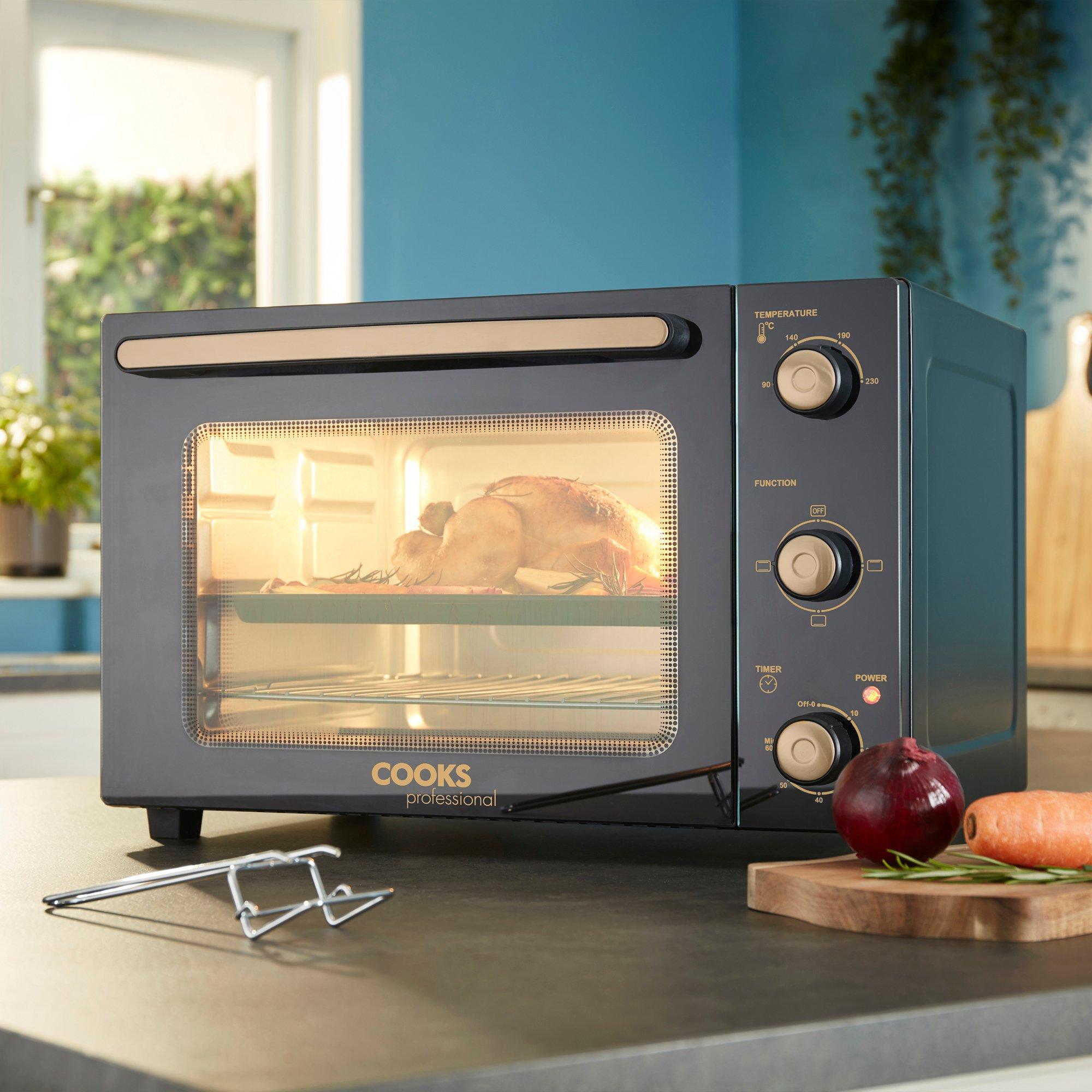 34L Mini Oven Grill Tabletop Counter Top Multi-Fuction Cooker