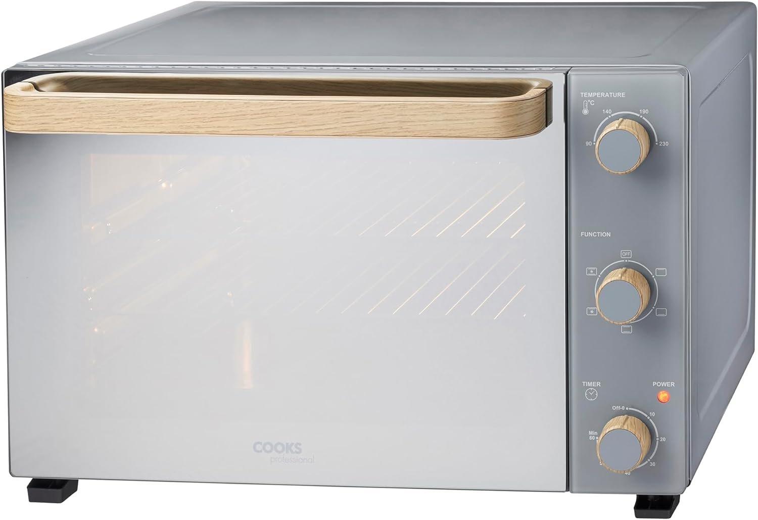 Mini Oven Electric Multi Function Countertop Cooker 48L Capacity Adjustable Temperature Control & Ti