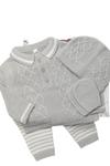 Bonjour Bebe Baby Boy Girl Clothes Gift Box Set Newborn 0-6 Months Knitwear Jumper Trousers Mitts Hat thumbnail 1