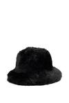 My Accessories London Oversized Faux-Fur Plush Bucket Hat thumbnail 4