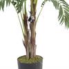 Leaf 120cm Realistic Artificial palm tree with pot with Gold Metal Planter thumbnail 3