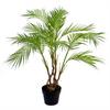 Leaf 90cm Artificial Areca Palm Plant Twisted Detail Trunk with Gold Metal Planter thumbnail 5