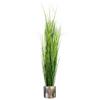 Leaf 130cm Artificial Onion Grass Plant with Silver Metal Plater thumbnail 1