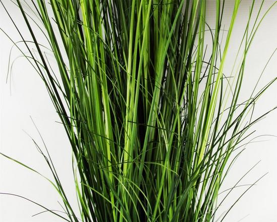 Leaf 130cm Artificial Onion Grass Plant with Silver Metal Plater 2