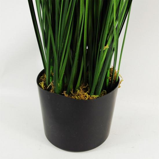 Leaf 130cm Artificial Onion Grass Plant with Silver Metal Plater 4