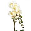 Leaf 54cm Artificial Orchid Plant - White with Gold Pot thumbnail 2