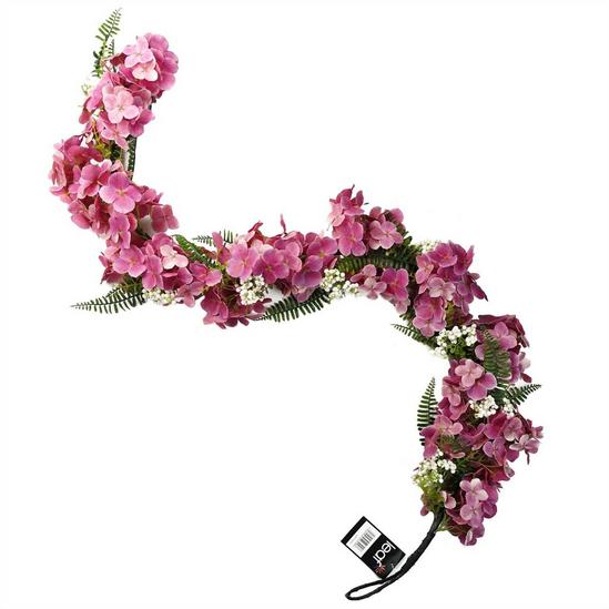 Leaf 150cm Artificial Hanging Trailing Pink Blossom Garland 1