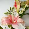 Leaf 180cm Artificial Hanging Trailing Pink Lily Plant Garland thumbnail 2