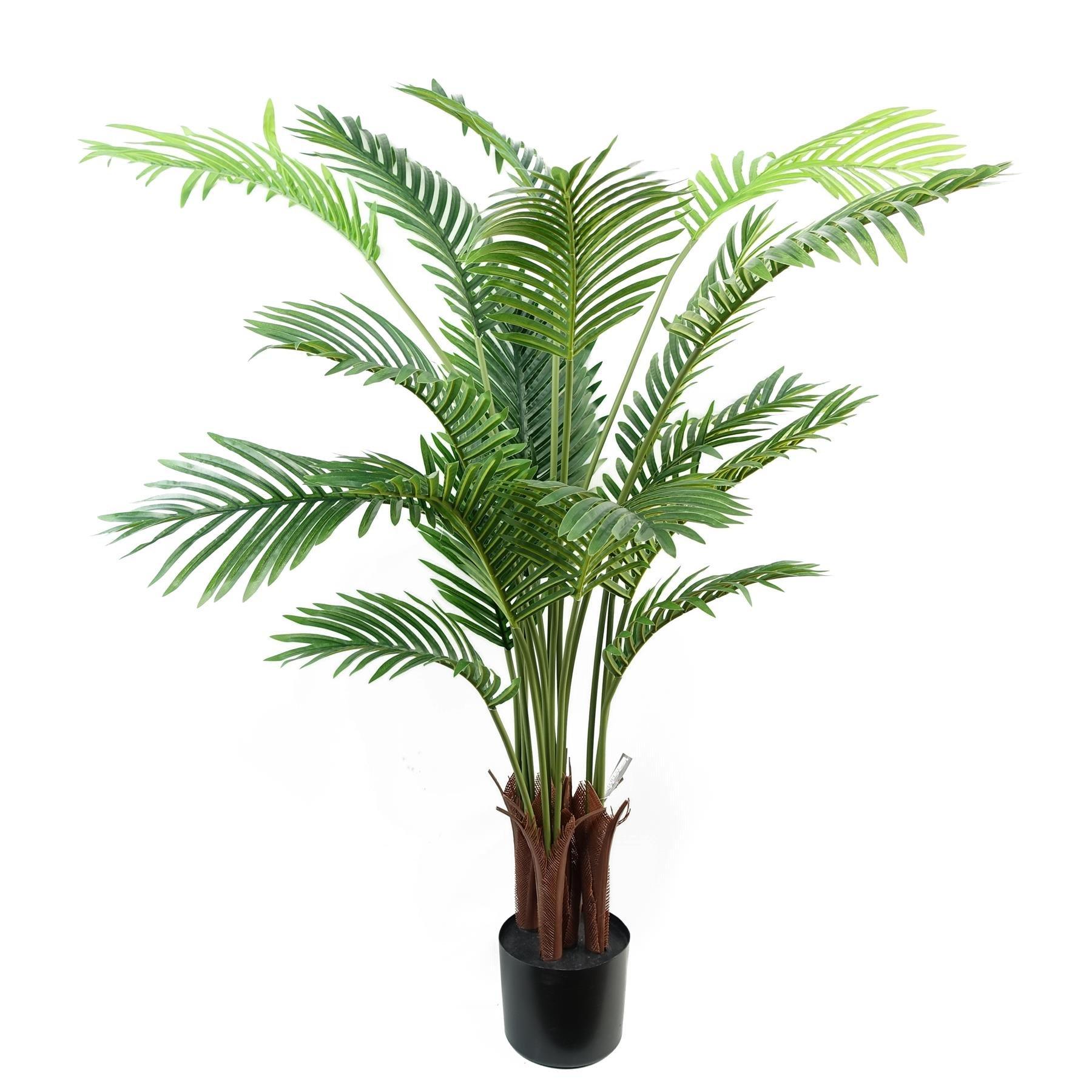 110cm Artificial Areca Palm Tree Potted in Black Pot
