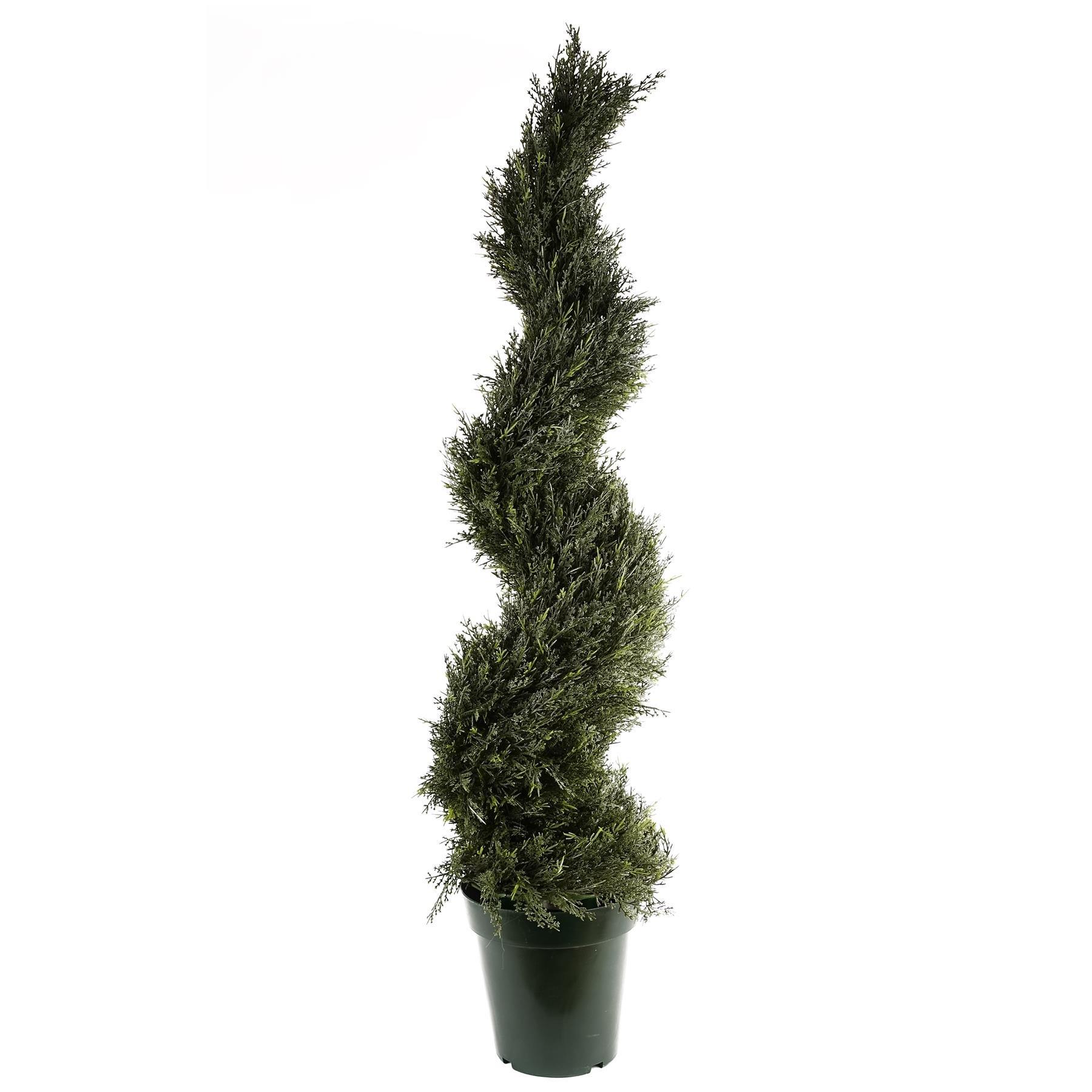 120cm UV Resistant Cypress Spiral Tree - 1848 Leaves