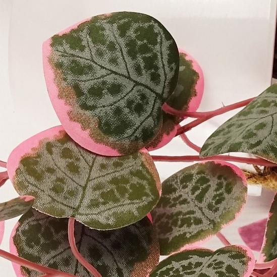Leaf 90cm Artificial Potted Trailing Hanging Pink Plant Realistic - String of Hearts 2
