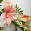 Leaf 180cm Artificial Hanging  Pink Lily Plant Realistic Garland Trailing thumbnail 2